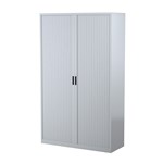 Tambour Cupboard 2000H X 1200W X 463D Silver Grey