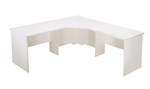 Rapid Vibe Corner Workstation 1800X1800X600 X 730 H 3 Piece White