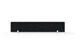 Rapid Eco Panel Desk Mounted Screen 1190X300X27Mm Includes Desk Clamps Blac