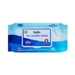 Wipes Antibacterial Alcohol 75 140mmx200mm Pkt 60