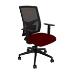 Bibbulmun Flo Mesh Task Chair Adj Arms 135Kg Pillarbox Fabric