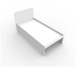 Bed Frame King Single 2055Mml X 1095Mmw X 500Mm Arctic White