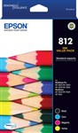 Epson 812 C13T05D692 OEM Ink Cartridge Standard Value Pack 4 Colours