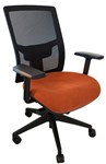 Bibbulmun Contour Mesh Chair Arms 135Kg Tangerine