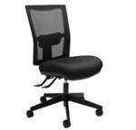 Team Air Task Chair Duo Seat Seat Slide No Arms Black