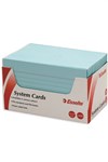 Esselte System Cards Ruled 127x76mm 5x3 100 BLUE