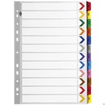 Marbig Dividers Manilla A4 JanDec Tab Reinforced Multi Colour
