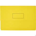 Marbig Document Wallet Slimpick Foolscap Yellow
