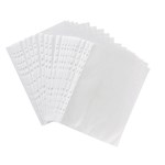 Marbig Sheet Protectors A4 Copysafe Silver Strip 50 Microns Box 100