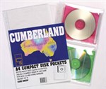 Cumberland CD Pockets With Flap A4 White Clear 10