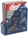 Marbig Magazine Rack Twin Pack 90X245X275mm Blue