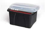 Crystalfile Porta Box Enviro Clear Lid Black Base 32L