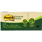 PostIt Notes 653Rp Greener 36X48mm Canary Yellow Pack 12