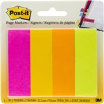 PostIt Page Markers 6714Af 23X73mm Assorted Colours Pack 4