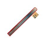 Deli Stainless Steel Ruler 30cm Silver