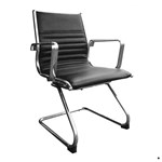 Cogra Ys115C Visitor Chair Leather Black