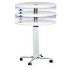 Communicate TableLectern Height Adjustable 800Dia X 688  1058H Mm White