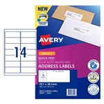 Avery Quick Peel Address Labels SF J8163 14UP 50