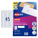 Avery Quick Peel Address Labels SF J8156 45UP 50