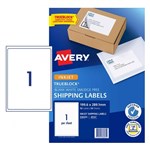Avery Shipping Labels Trueblock J8167 1996X2891 mm Inkjet White 1Up Bx 50