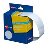 Avery Circle Dispenser Labels Removable 24mm Diameter Pk 550 White