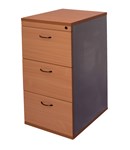 Rapid Filing Cabinet 3 Drawer Lockable Cherry  Ironstone