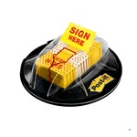 PostIt 680Hvyw Desk Grip Dispenser Sign Here Yellow Value Pack 200