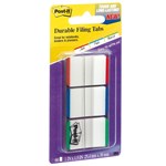PostIt Tabs 686Lgbr Lined 25X38mm Green Blue Red Pack 3