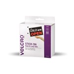 Velcro Stick On Hook And Loop Dots 62 Dots 22mm White