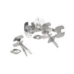 Esselte Paper Binder 645 31mm Silver Box 200