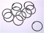 Esselte Hinged Rings No6 25mm Silver