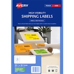 Avery High Visible Labels L7163F Fluro 14UP 25 GREEN