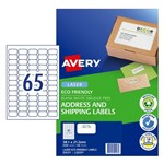 AVERY LABELS LASER ENVIRO L7651EV 65SHEET