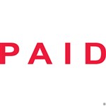 Staedtler Shiny SelfInking Stamp Paid 4mm Red