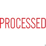 Shiny Stamp Processed Red