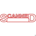 Shiny Stamp Scanned WDate Red