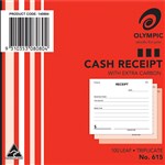 Olympic 615 Triplicate Cash Receipt Carbon 100x125mm