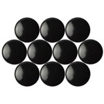 Vista Magnetic Buttons 20mm Pack 10 Black