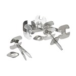 Esselte Paper Binder 649 75mm Silver Box 100