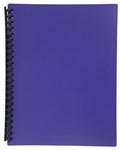Marbig Display Book A4 Refillable 20 Pocket Purple