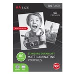 Gbc Laminating Pouch A4 80 Micron Matt Box 100