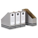 Marbig Magazine Box 80050A Grey 4Pk
