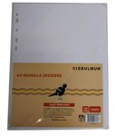 Bibbulmun Dividers Manilla A4 10 Tab White
