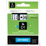 Dymo Labelling Tape D1 19mmx7M 45803 Black On White