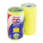 QUIKSTIK LABEL 23X16MM PLAIN 48269 FLUORO YELLOW