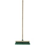 Cleanlink Outdoor Broom Wooden Handle 16 Brown