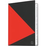 Marbig Notebook A4 Hard Cover With Index Red And Black 200 Pages