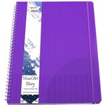 Quill Diary Visual Art Premium PP A3 120 Pages Black VIOLET