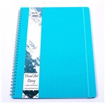 Quill Diary Visual Art Premium PP A3 120 Pages Black AQUA