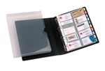 Marbig Business Card Holder A4 Binder 500 Capacity Black